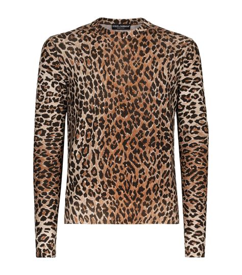 dolce gabbana leopard sweater|Sleeveless wool sweater with leopard print .